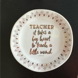 NEW Francesca’s Teacher Appreciation decorative jewelry dish collect all plate